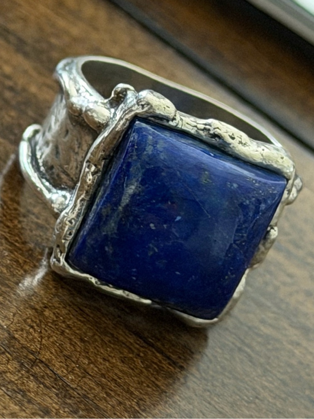 Grace & Heart G&H NIGHT SHIFT .925 SS LAPIS Stone Ring Jewelry Size 6 RETIRED!!